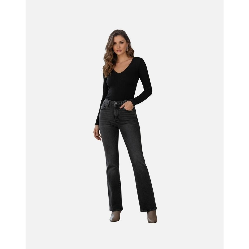 NWT Hudson Jeans Blair High Rise Boot Cut Petite with Stretch Size 32